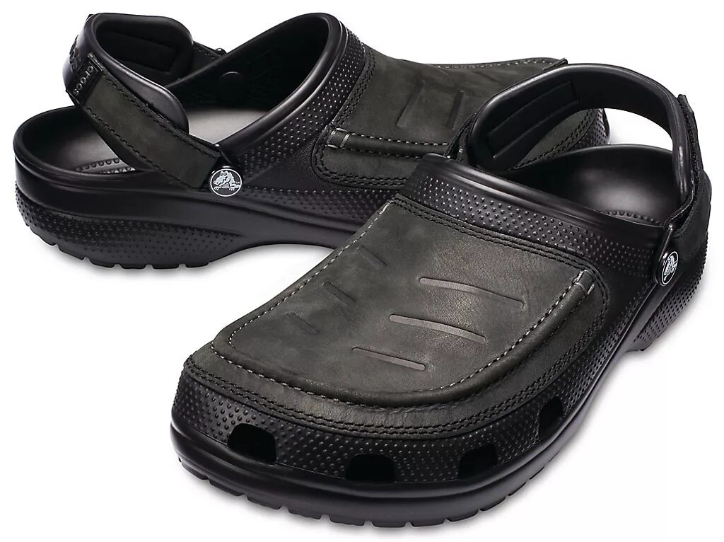 Мужские черные сабо Crocs men's Yukon Vista Clogs. Crocs сабо Yukon Vista II Clog. Crocs сабо мужские кожаные. Сандалии крокс мужские черные.