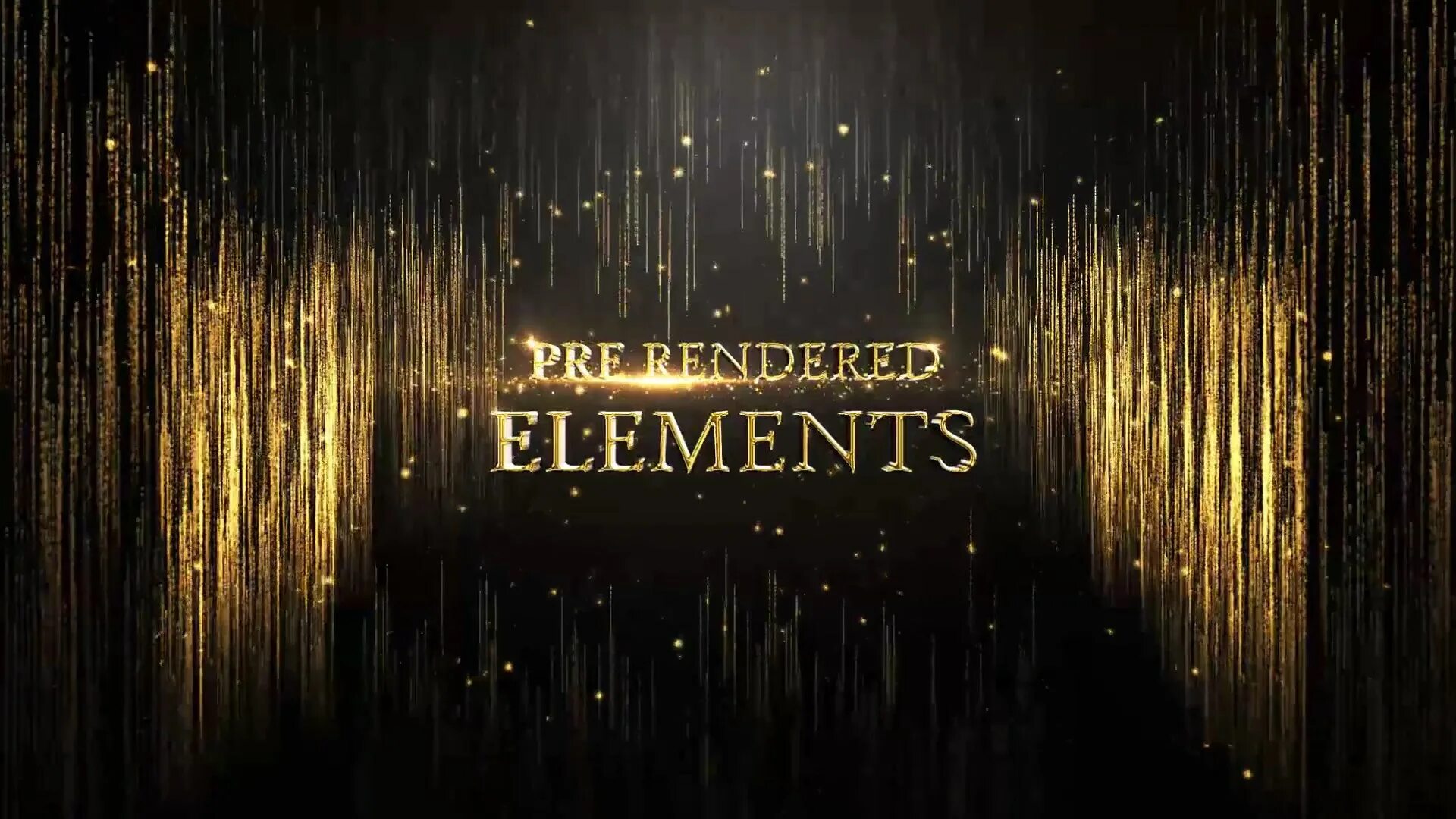 Gold Particles Awards show. Awards after Effects Template free. Elegant title. Videohive Awards Particles titles download free