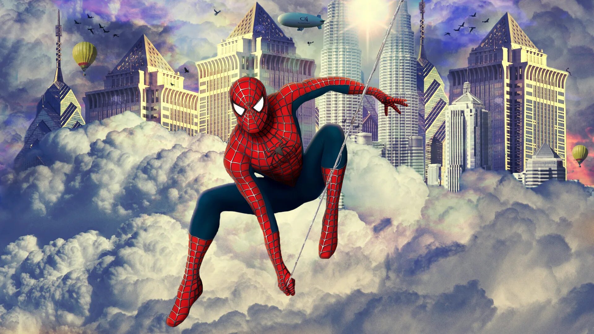 Человек паук. Человек паук город. Человек паук прыгает.