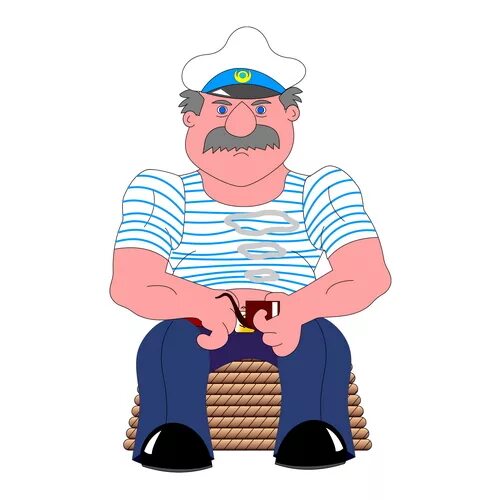 Боцман работа. Моряк иллюстрация. моряк рисунок. боцман мультяшный.