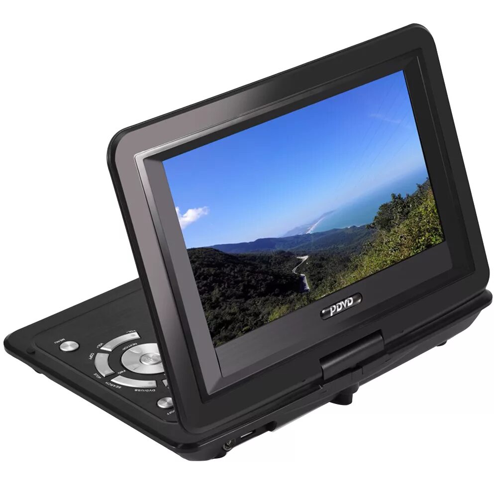 Портативный телевизор. LCD монитор DVD Player. Переносной LCD телевизор 12.1 30.5 см с DVD плеером a v v-1408. Мини телевизор. Маленький переносной телевизор.