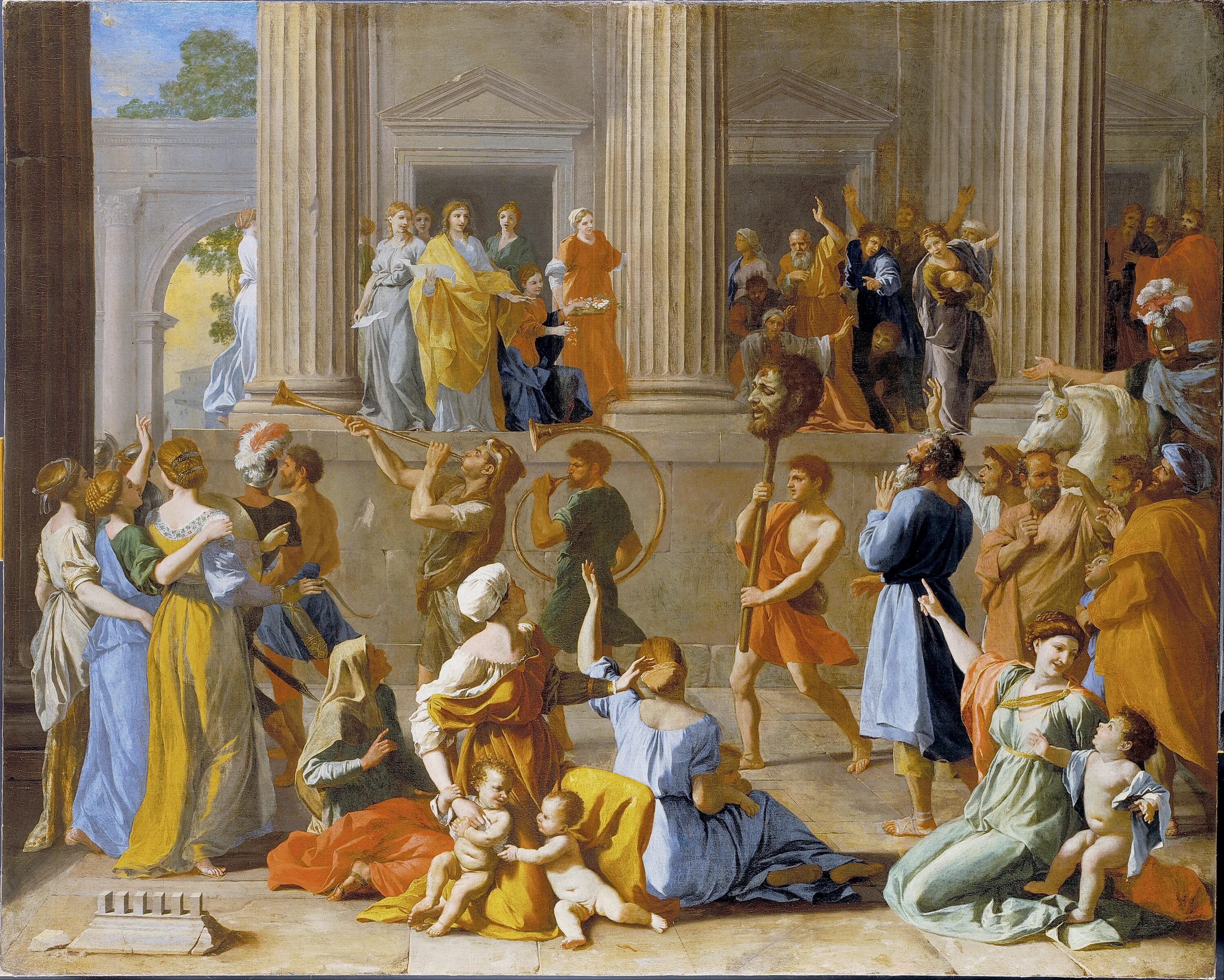 Комедии классицизма. Пуссен Триумф Давида. Poussin, Nicolas (1594-1665). Nicolas poussin картины.