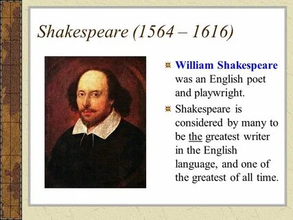 William shakespeare greatest english