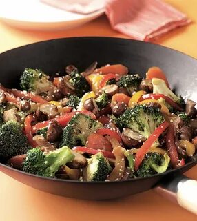 Stir vegetables