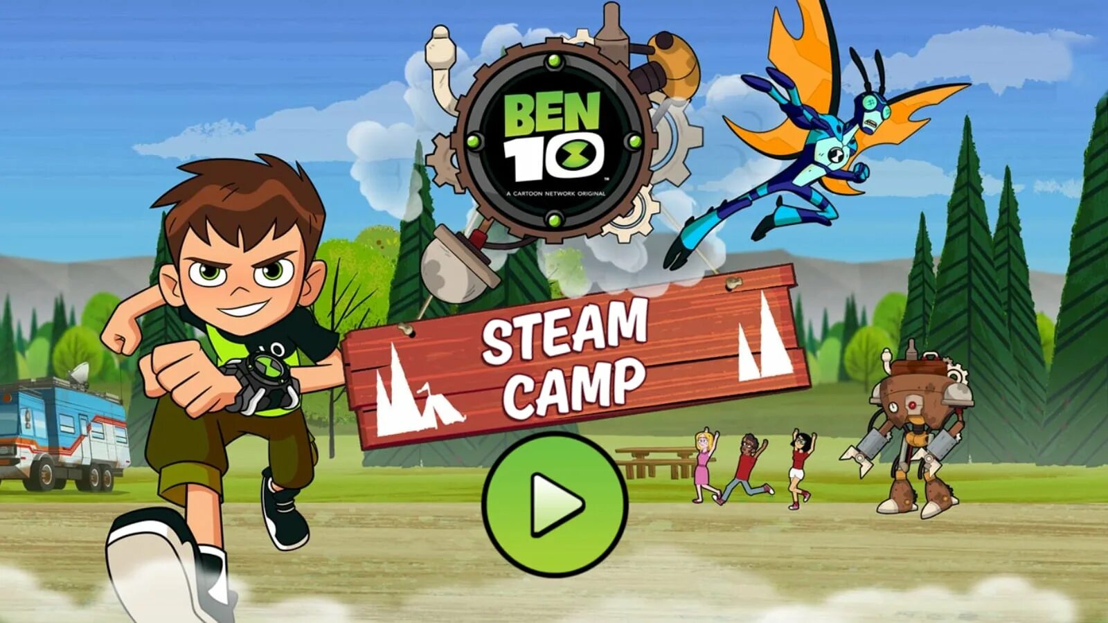 Игра камп. Ben 10 игры. Бен 10 перезапуск. Игра Бэн Бэн игр. Ben 10: Steam Camp game.