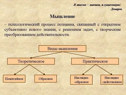 Определение и понятие мышления