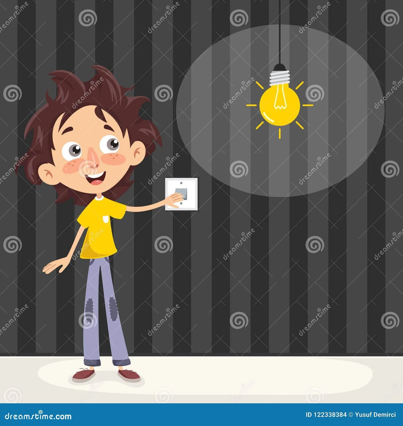 Включи свет 101. Ребенок выключает свет. Свет мультяшный. Освещение мультяшное. Человек выключает свет.