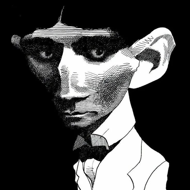 Кафка лицо. Кафка иллюстрации. кафка рисунок.