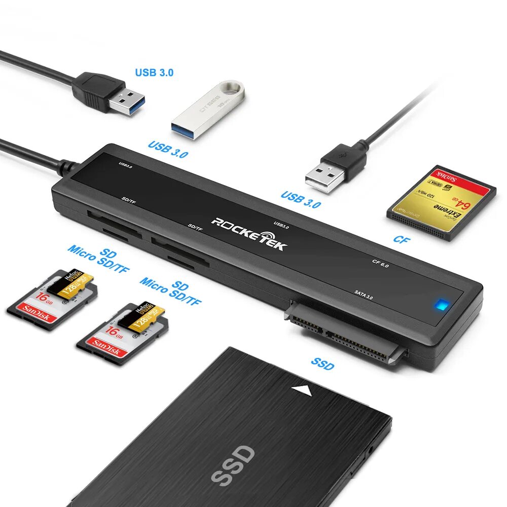 2 5 usb 3 0. Usb 3.0 - sata rocketek. sata концентратор usb 3.0 переходник. usb sata hub. usb для sd sata.