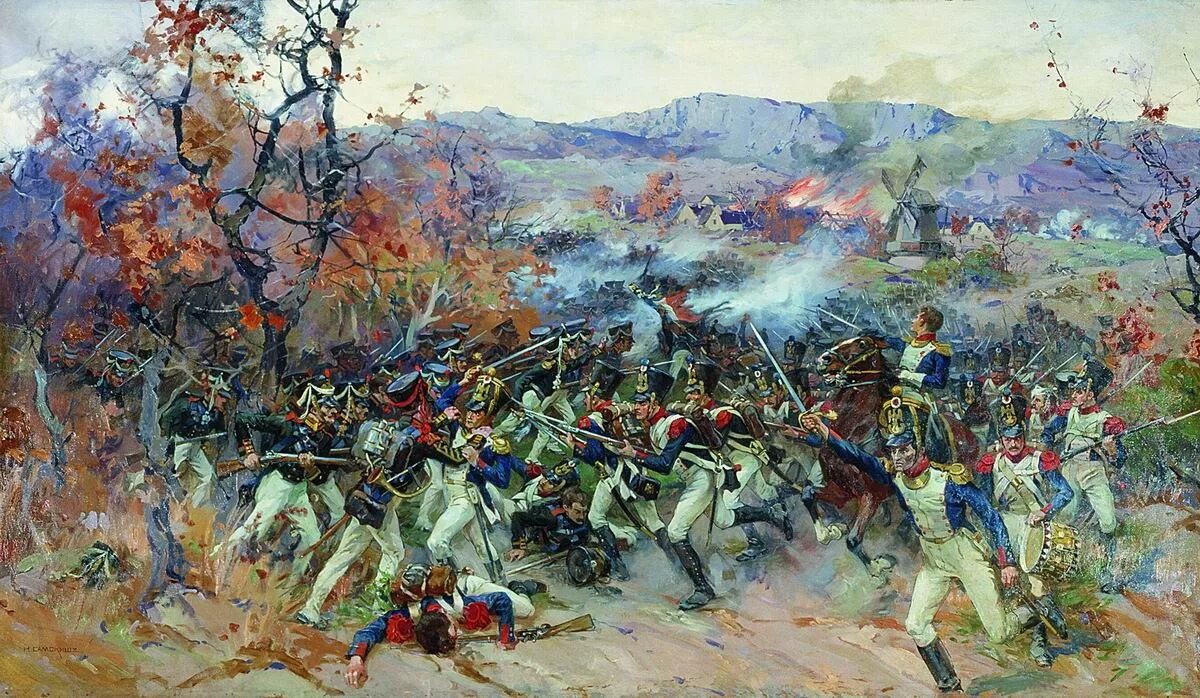 А битва под новой. Сражение при Кульме 1813. 29 Августа 1813 сражение при Кульме. Батальная живопись 1812.