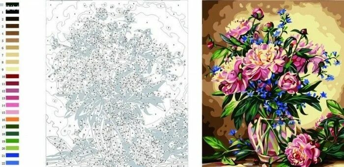 Картины по номерам распечатать формат а4 ecureuil Abstract coloring pages, Color by number printable, Adult color by numb