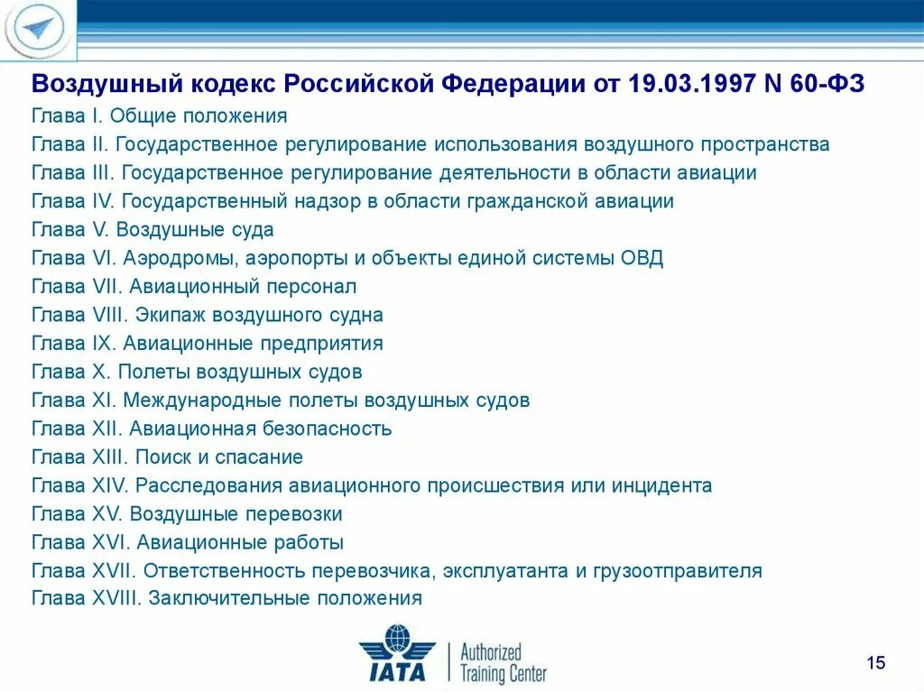 Кодекс рф глава 5. Структура воздушного кодекса РФ. Воздушный кодекс. «Воздушный кодекс Российской Федерации» от 19.03.1997 n 60-ФЗ. Авиационный кодекс.