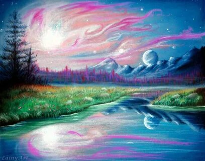 Пейзажи цветными