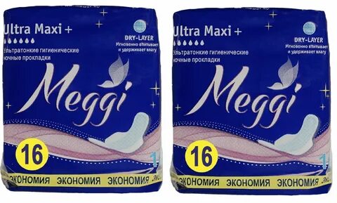Новые ультратонкие прокладки Meggi Ultra Maxi + с «крылышками» и верхним сл...