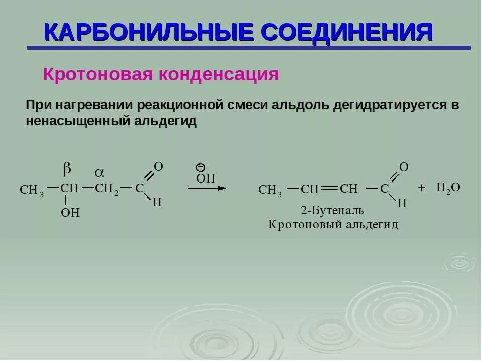 Получите карбонильные соединения