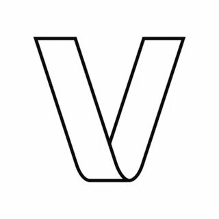 Трафарет буквы v