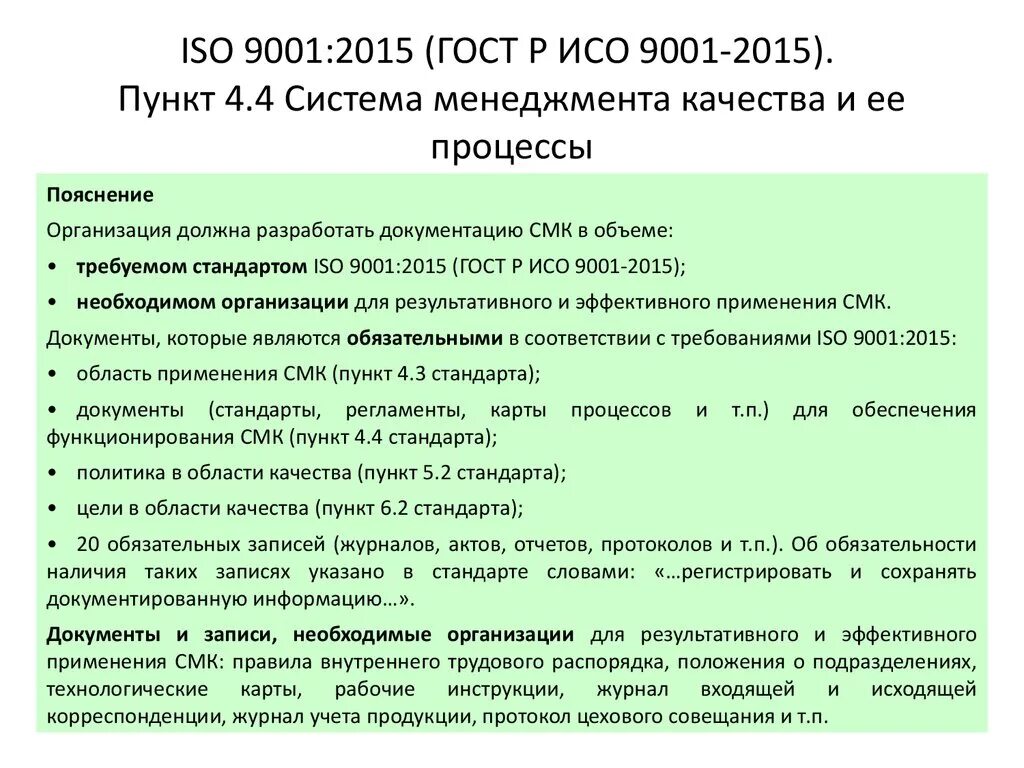 Стандарт качества iso 9001 2015