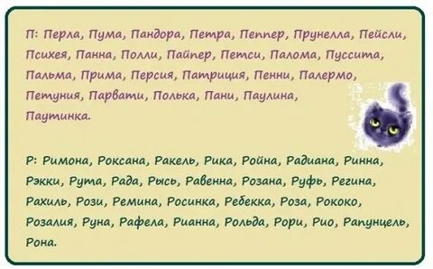 Имена для кошек с шипящими