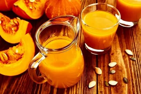 Тыквенный сок с апельсином и курагой