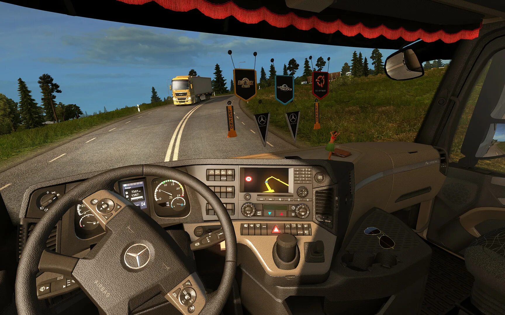 Truck Simulator 2. Euro Truck Simulator 2 igri. Euro Truck Simulator 2 Cabin Accessories. Screenshot Euro Truck Simulator 2.