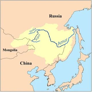 Река амур исток и устье на карте