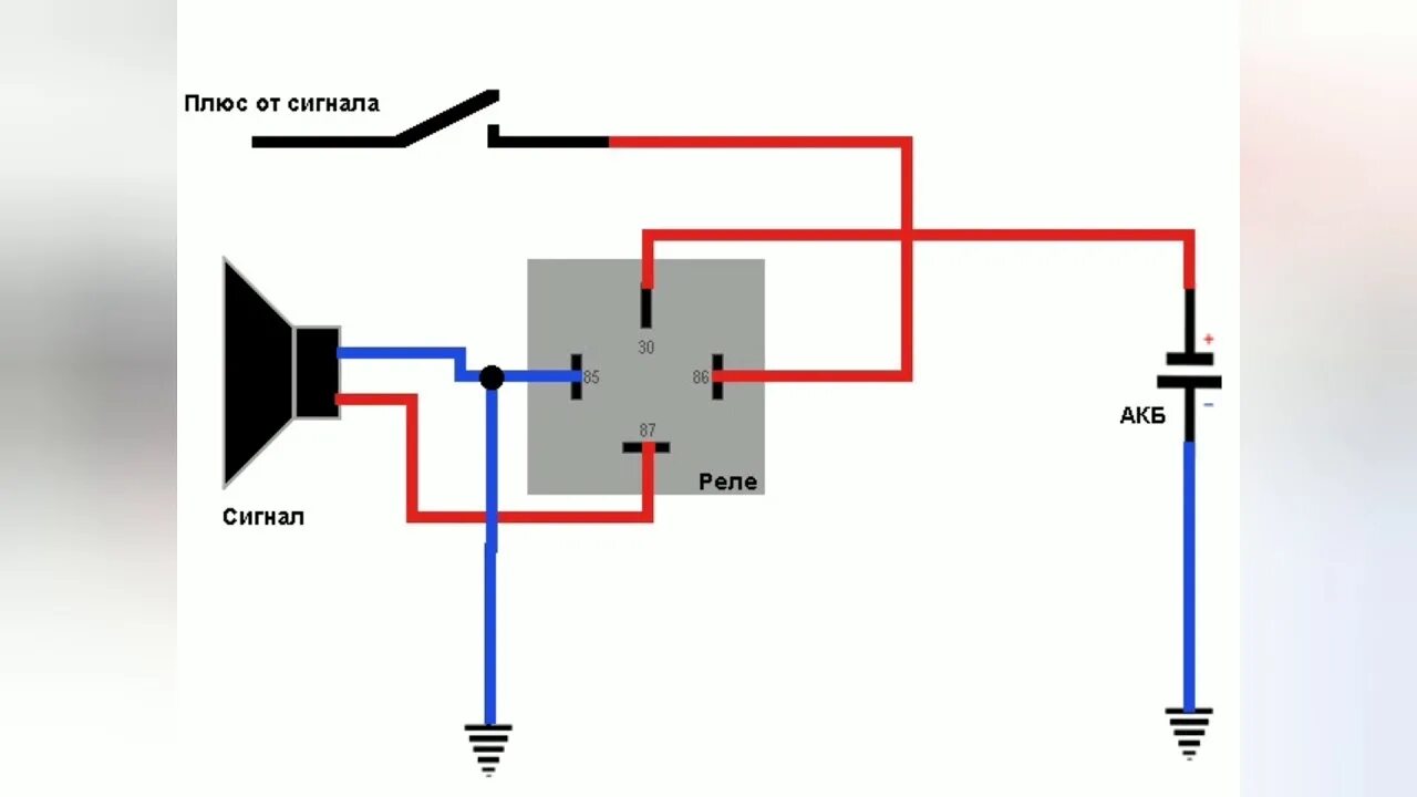 Как подключается сигнал. Схема подключения 5 контактного реле на сигнал. Схема включения сигнала через реле. Схема подключения сигналов через реле 4 контактное. Схема подключения сигнала через реле 5 контактов.