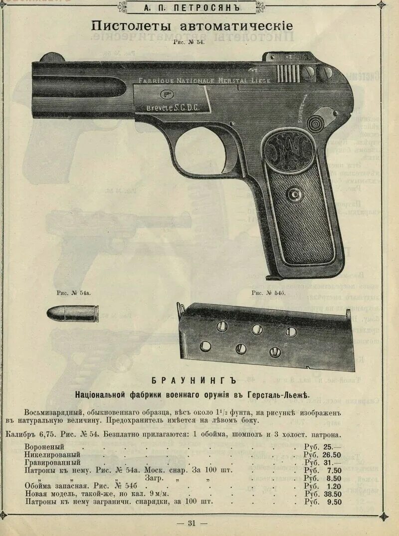 Пистолеты вс рф. Оружейные магазины Российской империи конца 19 - начала 20 века. Оружейные магазины в царской России. Браунинг 1910 тир.