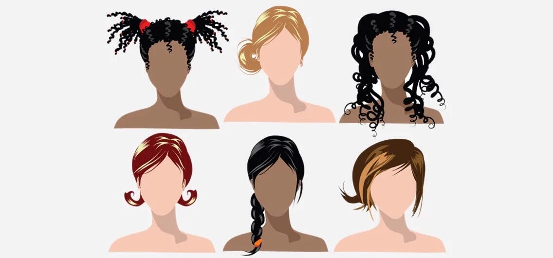 Для каждого типа волос. Разные типы волос. Этнические типы волос. Типы волос у женщин. Четыре типа причесок.