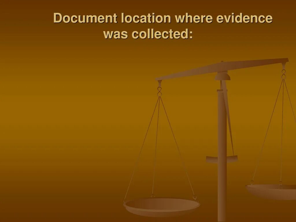 Document location. Document location