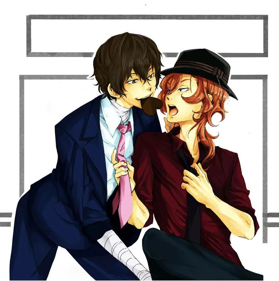 Dazai x Chuuya. Дазай и Чуя. Соукоку. Ау соукоку