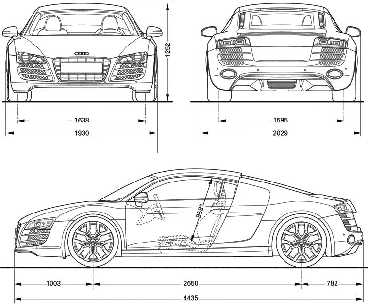 Габариты ауди. Audi r8 v10 Blueprint. Audi a7 Blueprint. Audi a7 чертеж. Audi r8 v10 чертежи.