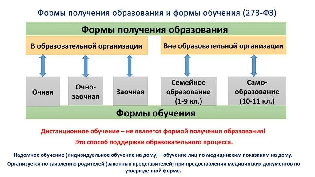 Пример форм образования. Формы получения образования и формы обучения. формы образования в рф по новому закону об образовании. формы обучения по закону об образовании в рф. формы получения образования и формы обучения таблица.