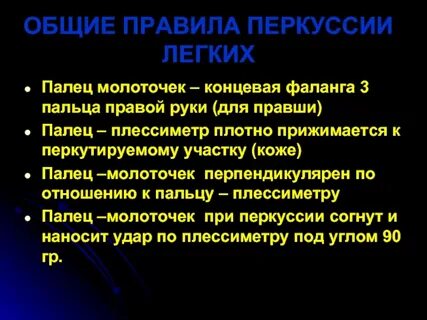 Звуки при перкуссии