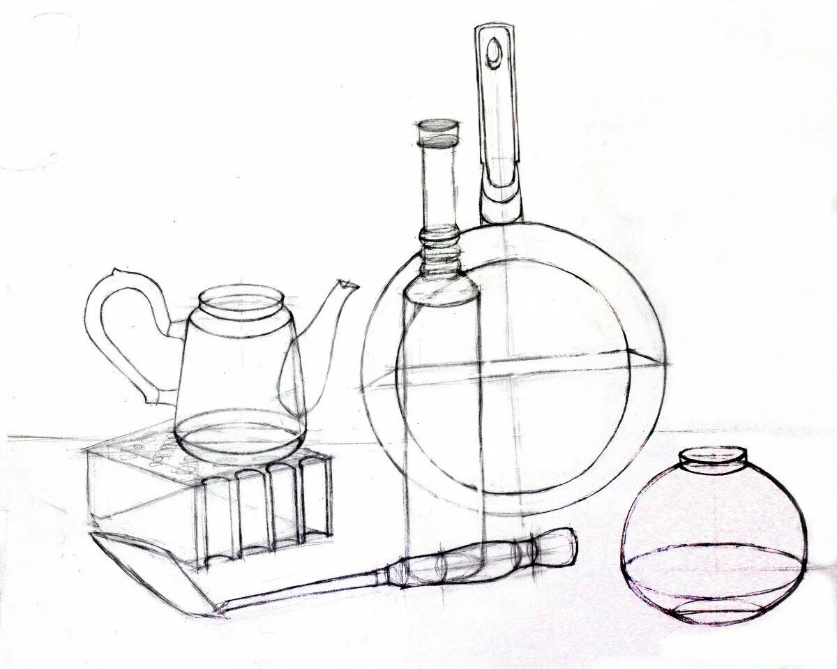 Изобразить предмет быта. Наброски бытовых предметов. Наброски бытовых предметов карандашом. Эскизы предметов быта. Построение бытовых предметов в рисунке.
