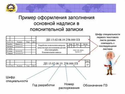 Как оформлять записку