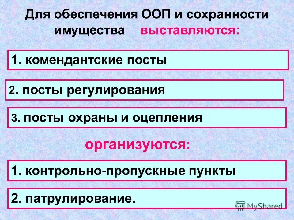 средства обеспечения охраны общественного порядка