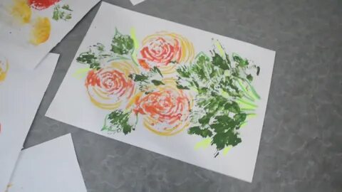 Нетрадиционная техника рисования печать