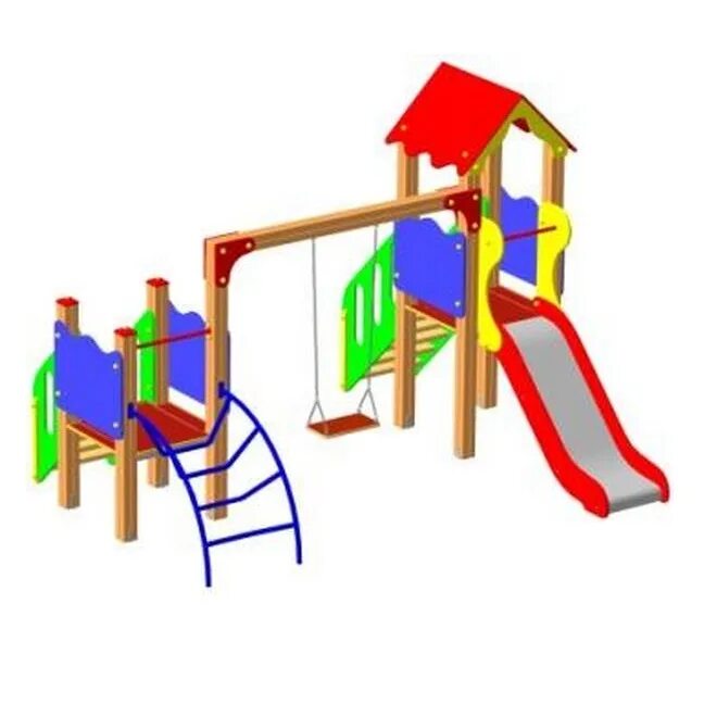 игровой комплекс ксил 005525. детский игровой комплекс три домика горка. детское игровое от производителя. детское игровое от производителя. оборудование для детской площадки.
