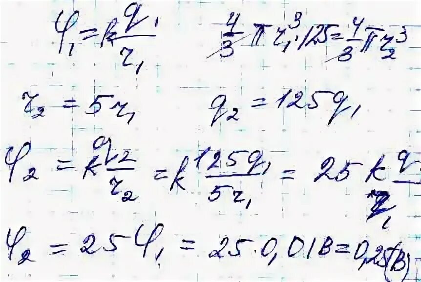 Заряд капли ртути. Заряд капли ртути