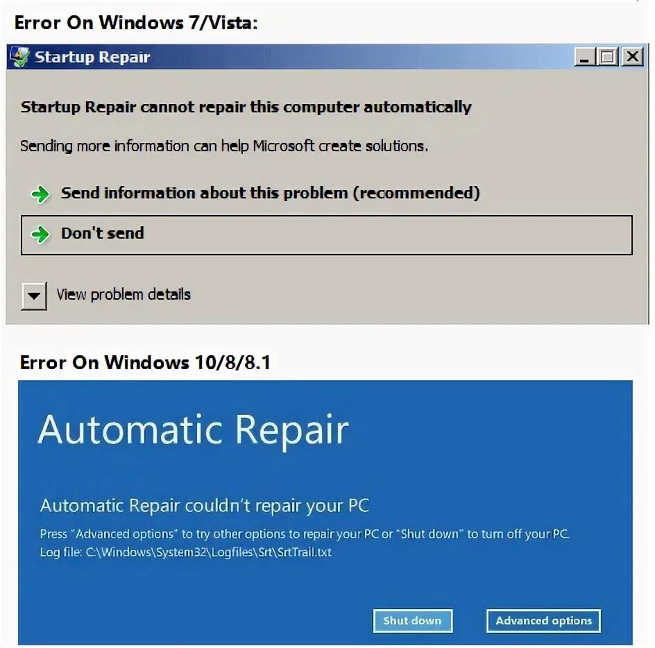 Error service disabled