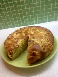 Шарлотка без яиц с яблоками в духовке