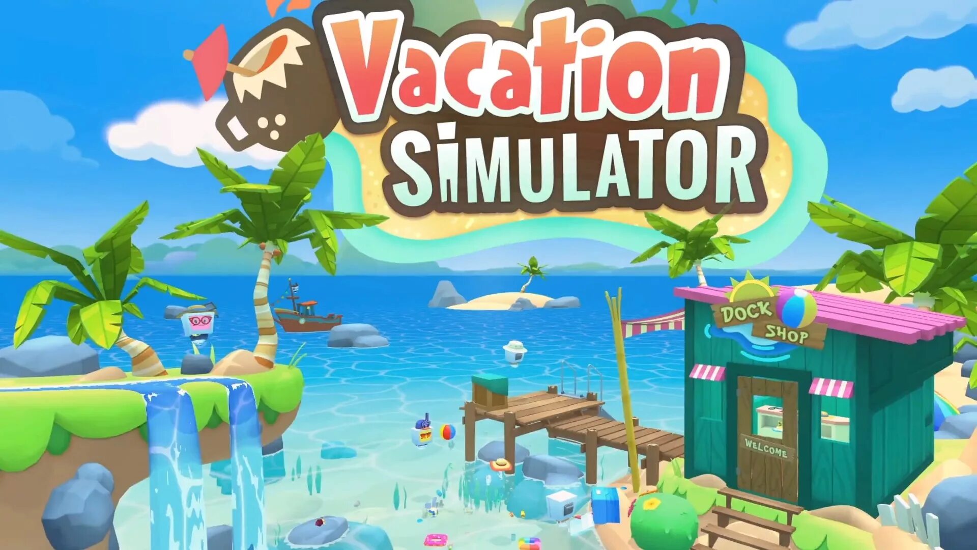 Vacation симулятор. Vacation Simulator VR. Vacation Simulator Oculus. Job Simulator отпуск.