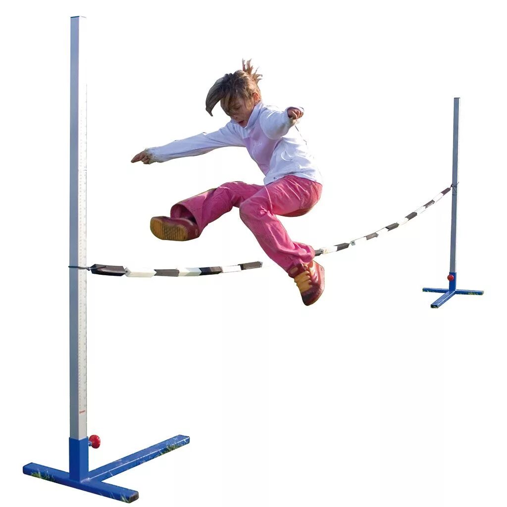 Прыжок в высоту на метр. Тренажер для прыжков в высоту. Спортивные снаряды для детей. Прыжки через планку. Прыжки в высоту.