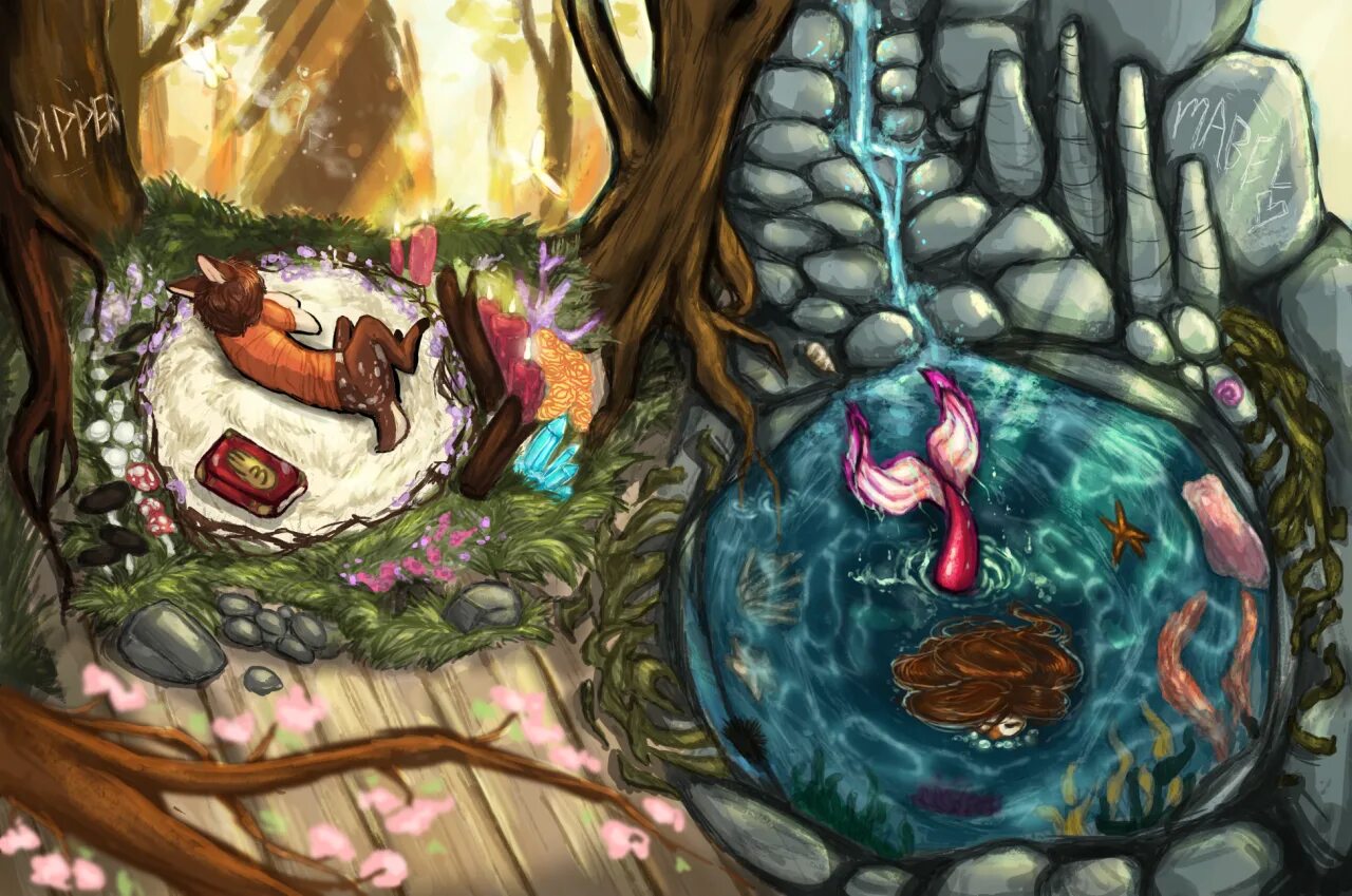 Falling monsters
