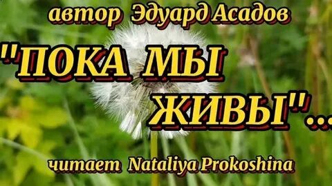 Стих эдуарда асадова пока мы