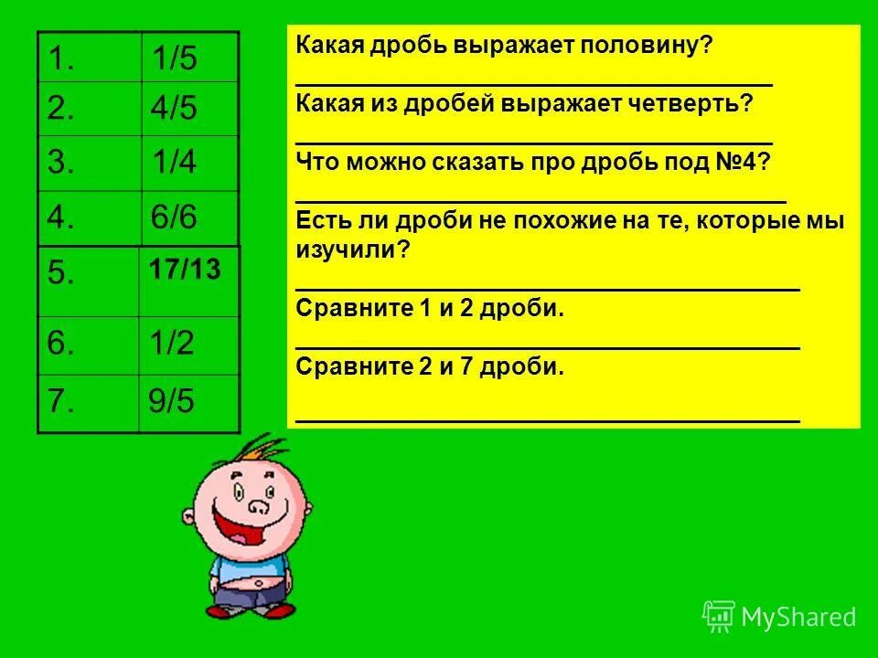 Выразить дробь 5 класс