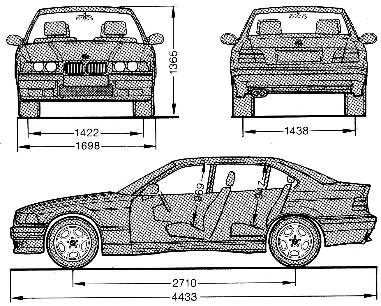 Размеры бмв е36. Колесная база БМВ е36. Чертеж БМВ е36 купе. BMW m3 e36 Coupe. БМВ е36 габариты.