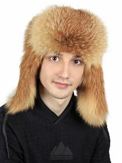 Шапка ушанка лиса