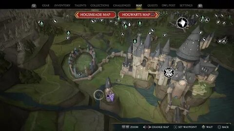 Hogwarts legacy карта