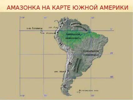Амазонская низменность какая плита